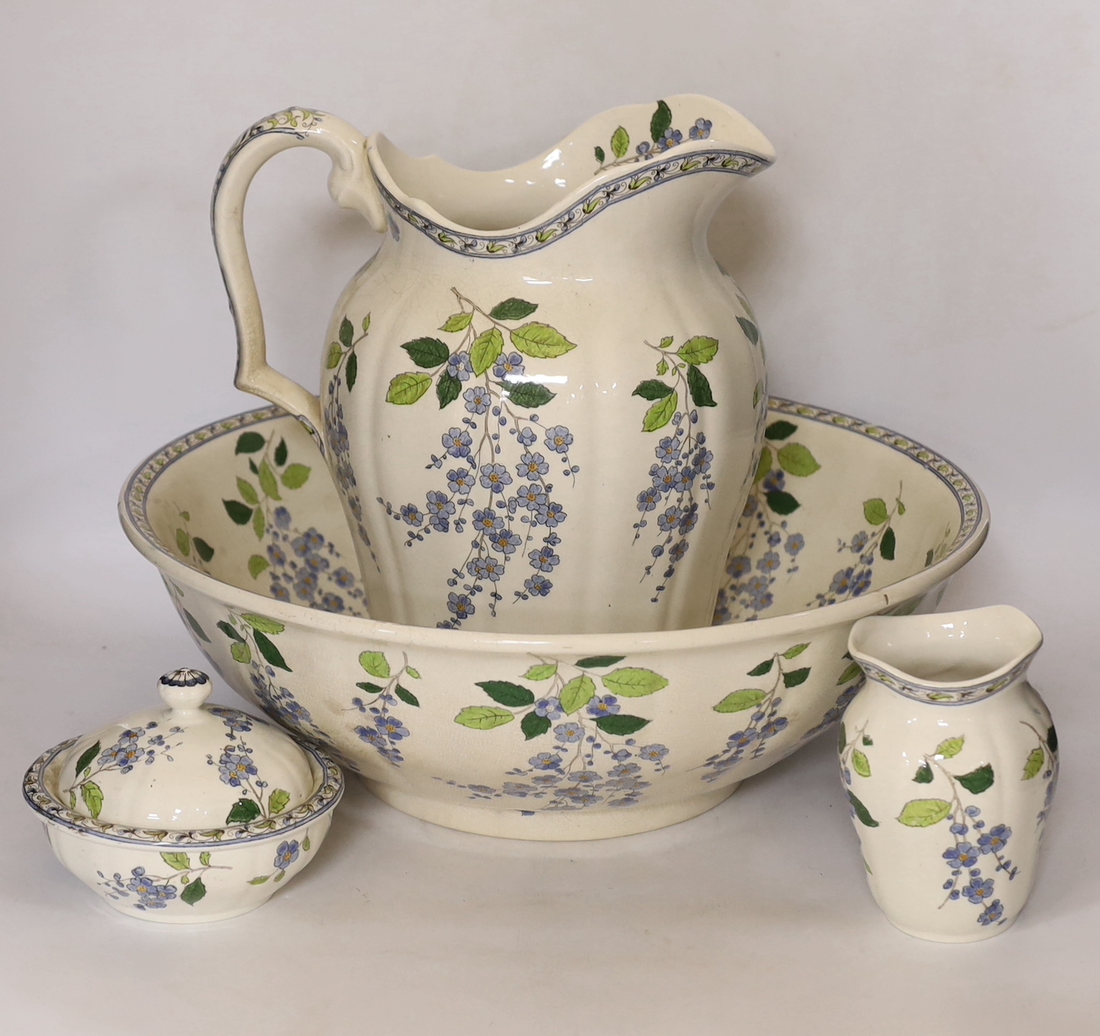 A Mintons earthenware toilet set